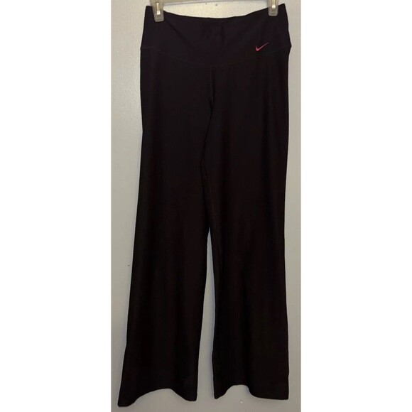 NIKE  Dri Fit Womens Wide Leg Running Training /workout Black Pants . Size Small - Picture 1 of 7